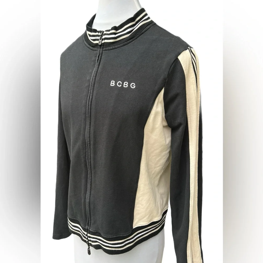BDBC Jacket Black Cream/Off White Used Good Condition Small SM Stripes
